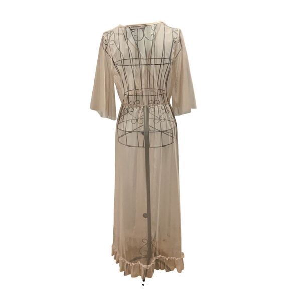 LE STREGHE Romantic Mesh Dress Pink Size S - Picture 3 of 5